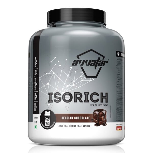 Avvatar Isorich Protein | 2 KG | Belgian Chocolate Flavour