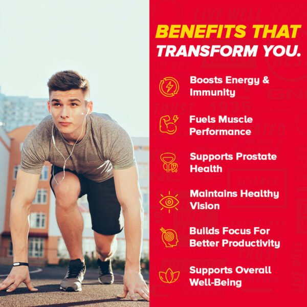 GNC Mega Men One Daily Multivitamin - Boosts Energy, Supports Immunity