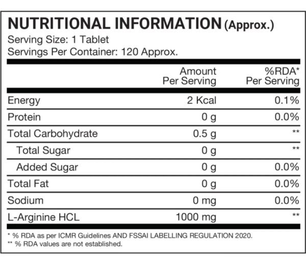 ProSupps L- Arginine 1000mg - 120 Tabs