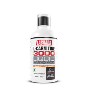 Labrada L-Carnitine Liquid (Double Strength 100% L-Carnitine 3000mg Per Serving) - Sweet Orange, 450 Ml...