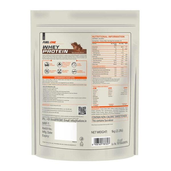 Fuel One Whey Protein Powder, 1 kg (2.2 lb)