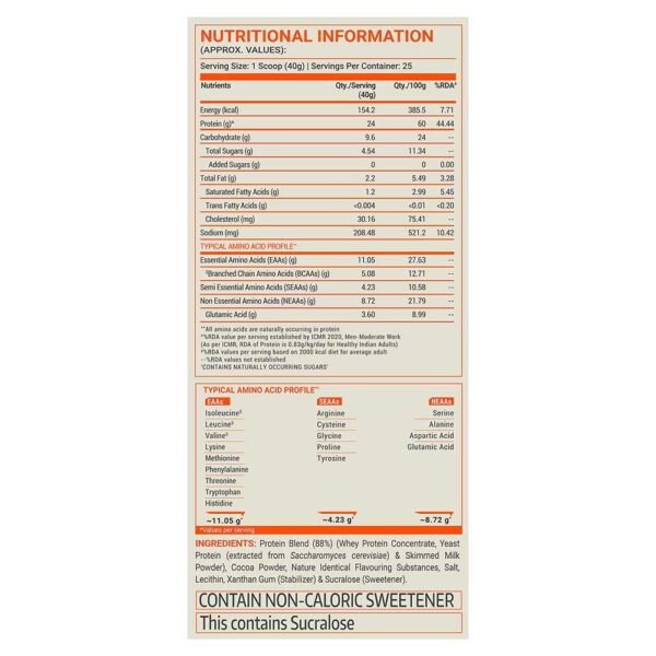 Fuel One Whey Protein Powder, 1 kg (2.2 lb)